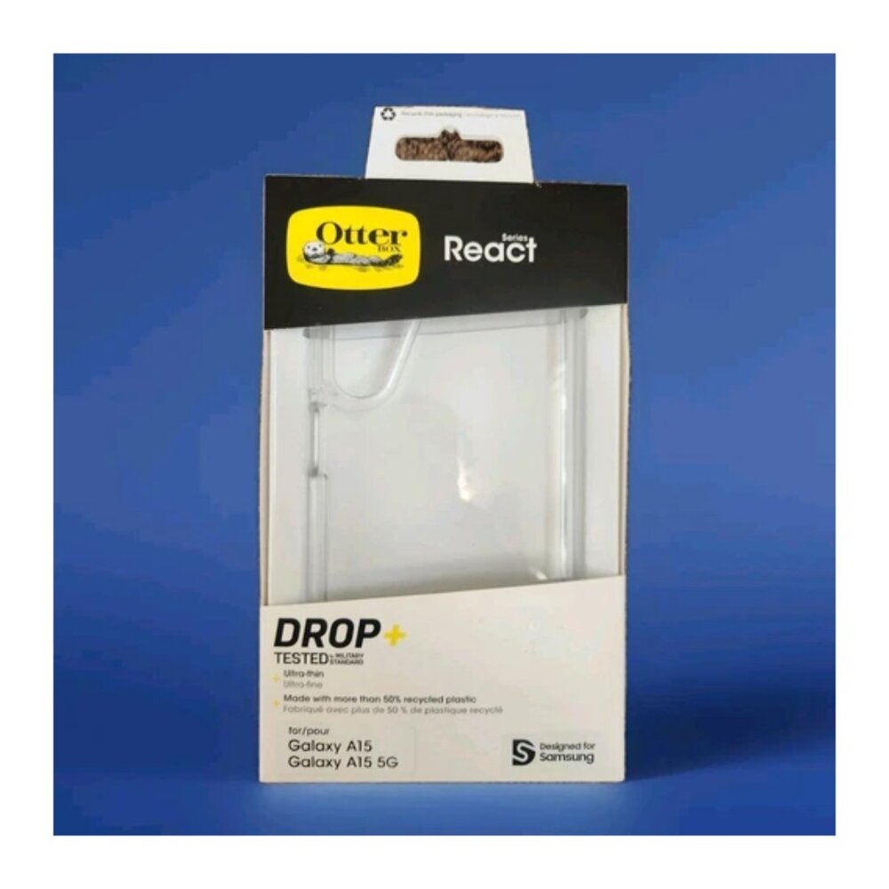 OTTERBOX REACT Ultra Thin Galaxy Cell PHONE HARD CASE A15/A15 5G CLEAR One Piece